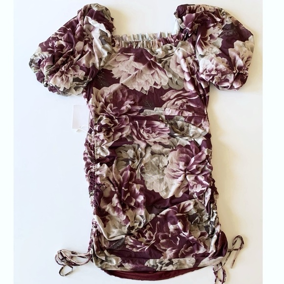 Joyfolie Women Mesh Floral Dress, size Large - Picture 1 of 12